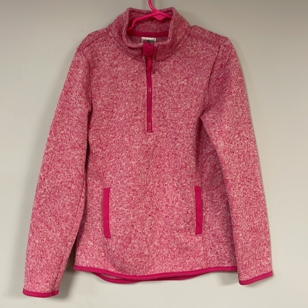 Athletic Works PINK half- Zip   sweatshirt  / Jacket with Pockets,  Girls 7-8
